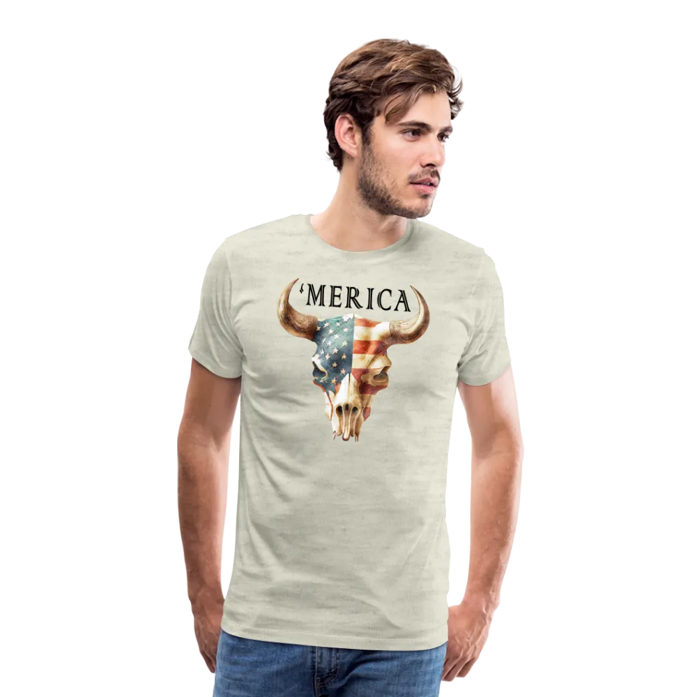 "Merica Moo-stique" - Bold Men's Premium 4th of July T-Shirt