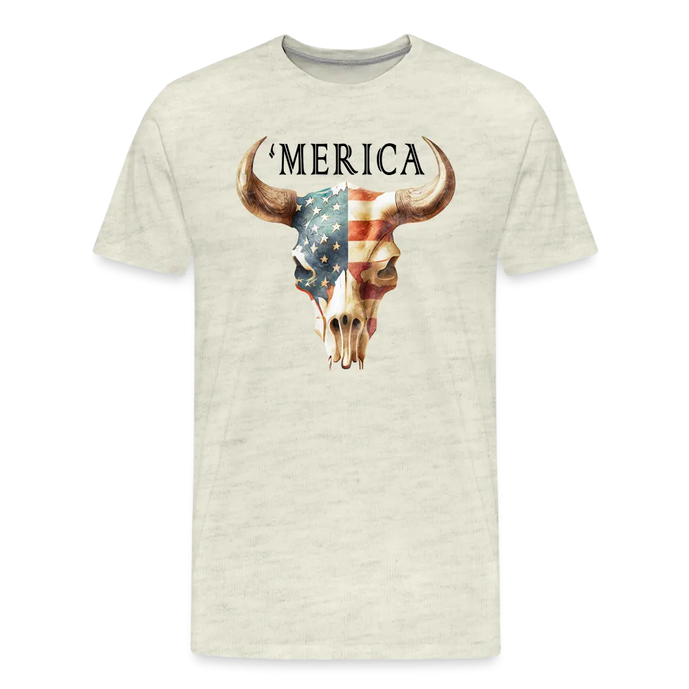 "Merica Moo-stique" - Bold Men's Premium 4th of July T-Shirt