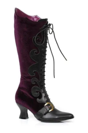 SS-253-FAIN Costume Boot | Purple  Velvet