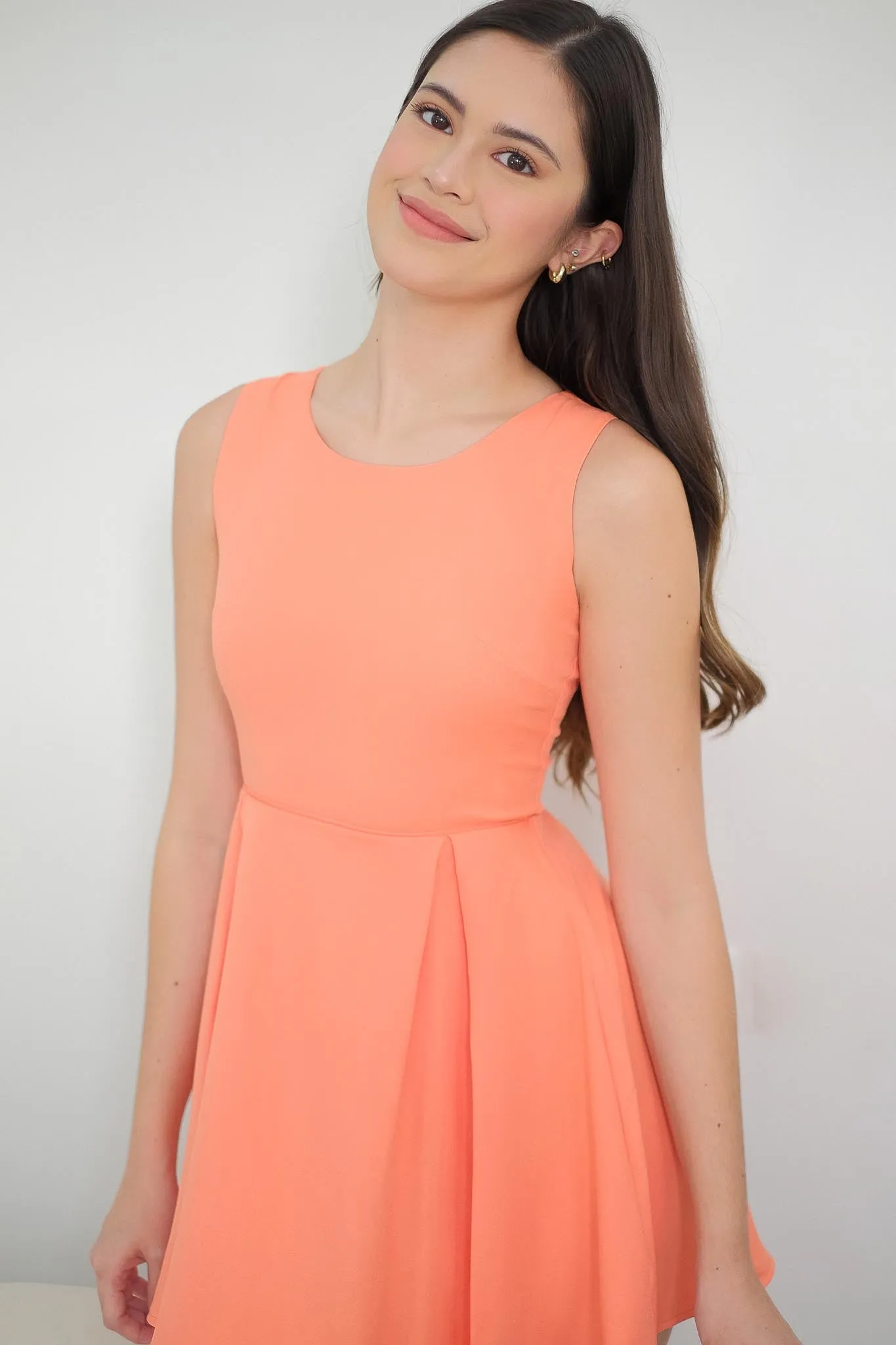 Taylor mini dress - peach fuzz