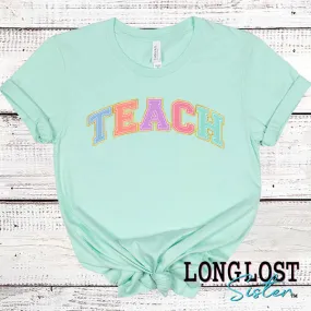 Teach Pastels Short Sleeve T-Shirt