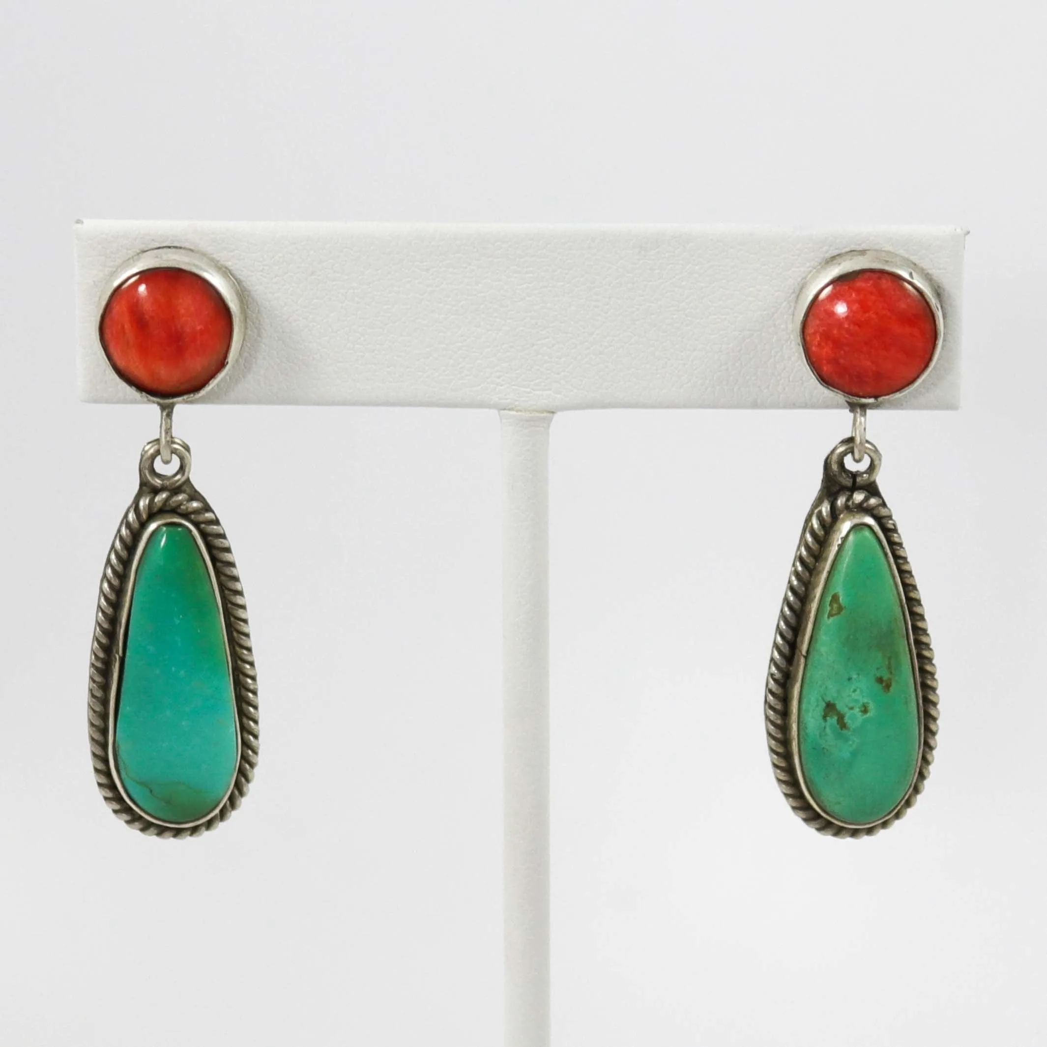 Turquoise and Shell Earrings