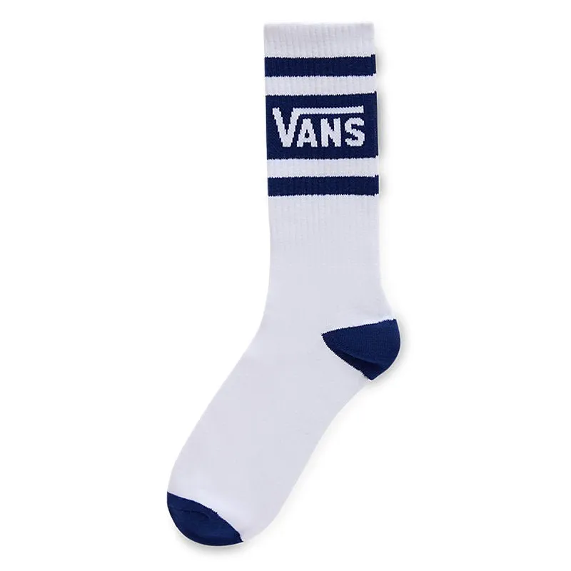 VANS UNISEX DROP V BLUE/WHITE CREW SOCKS