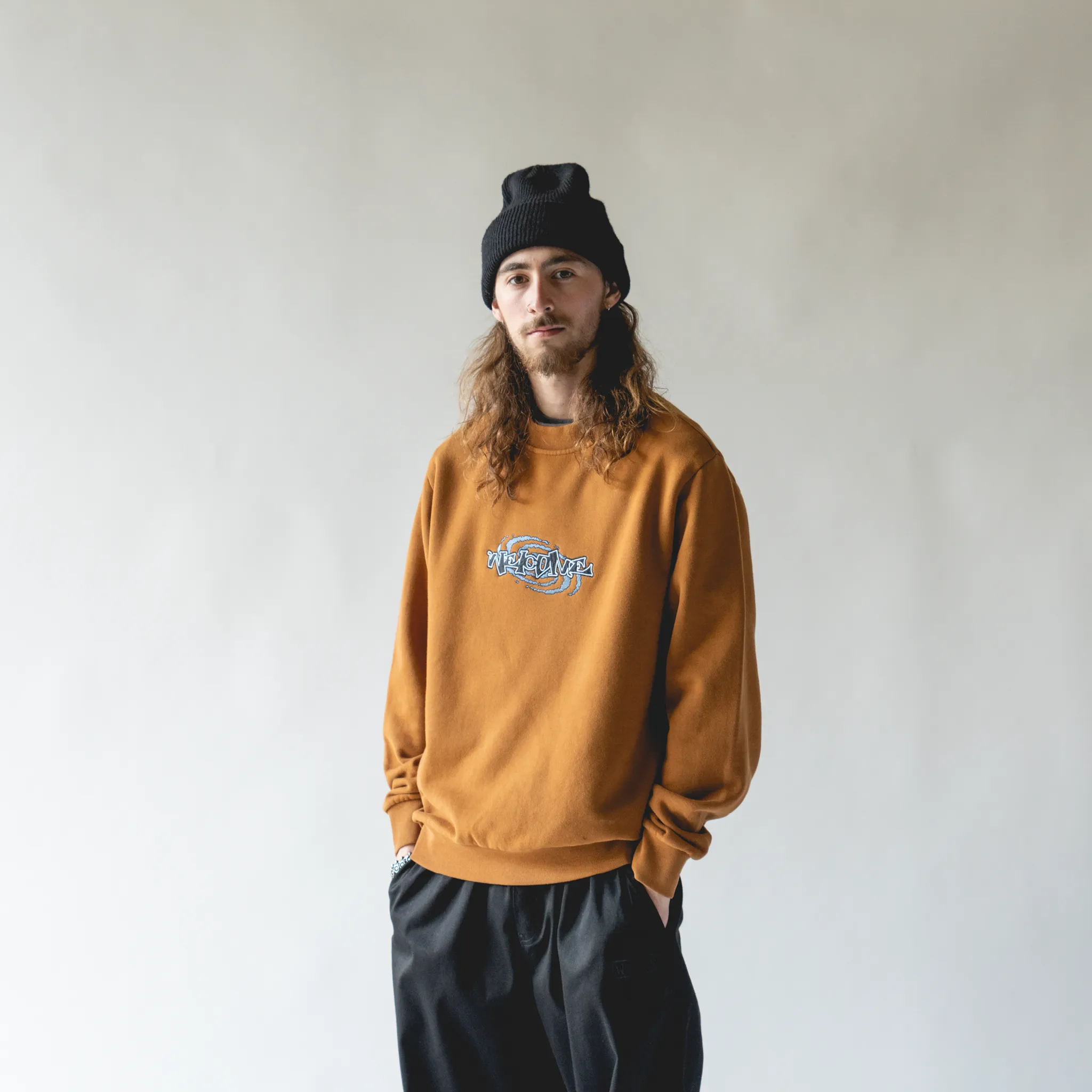 Vortex Pigment-Dyed Crew - Brown