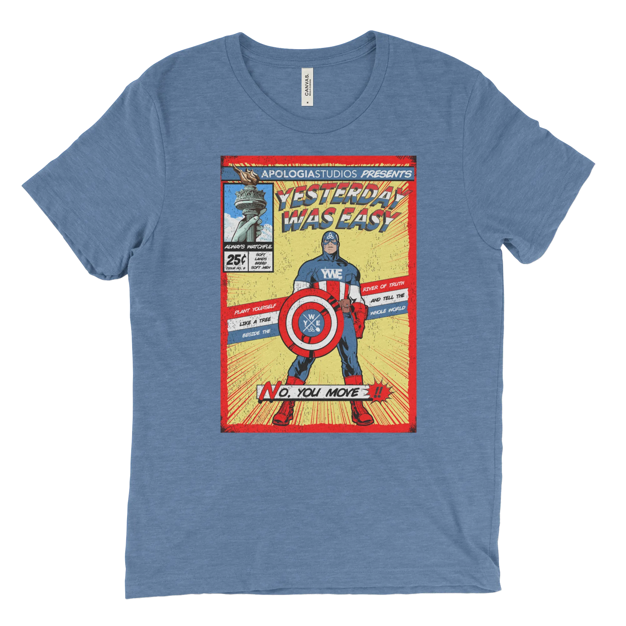 Yesterday Was Easy Captain America | T-Shirt