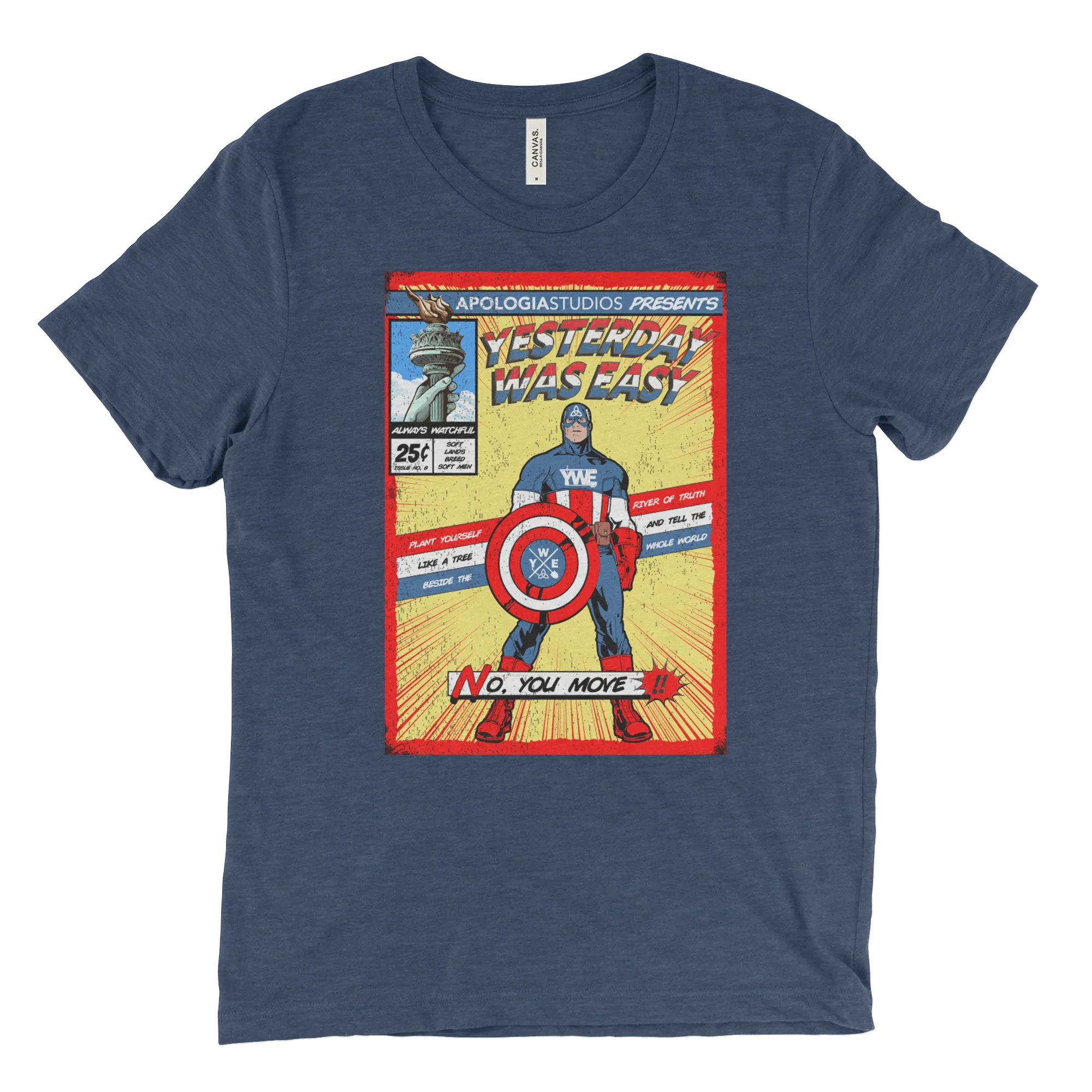 Yesterday Was Easy Captain America | T-Shirt